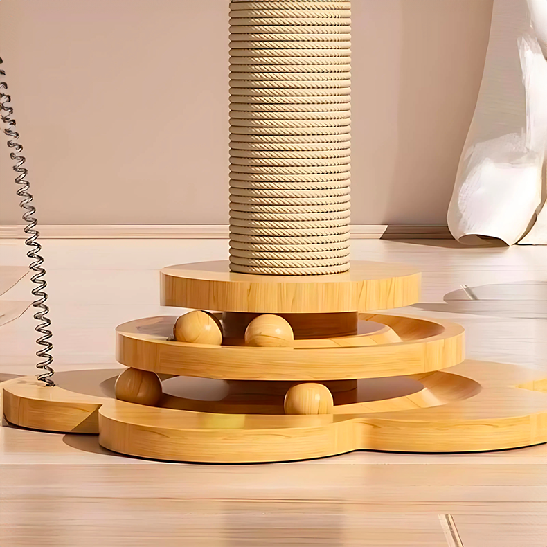 Griffoir en bois pour chat