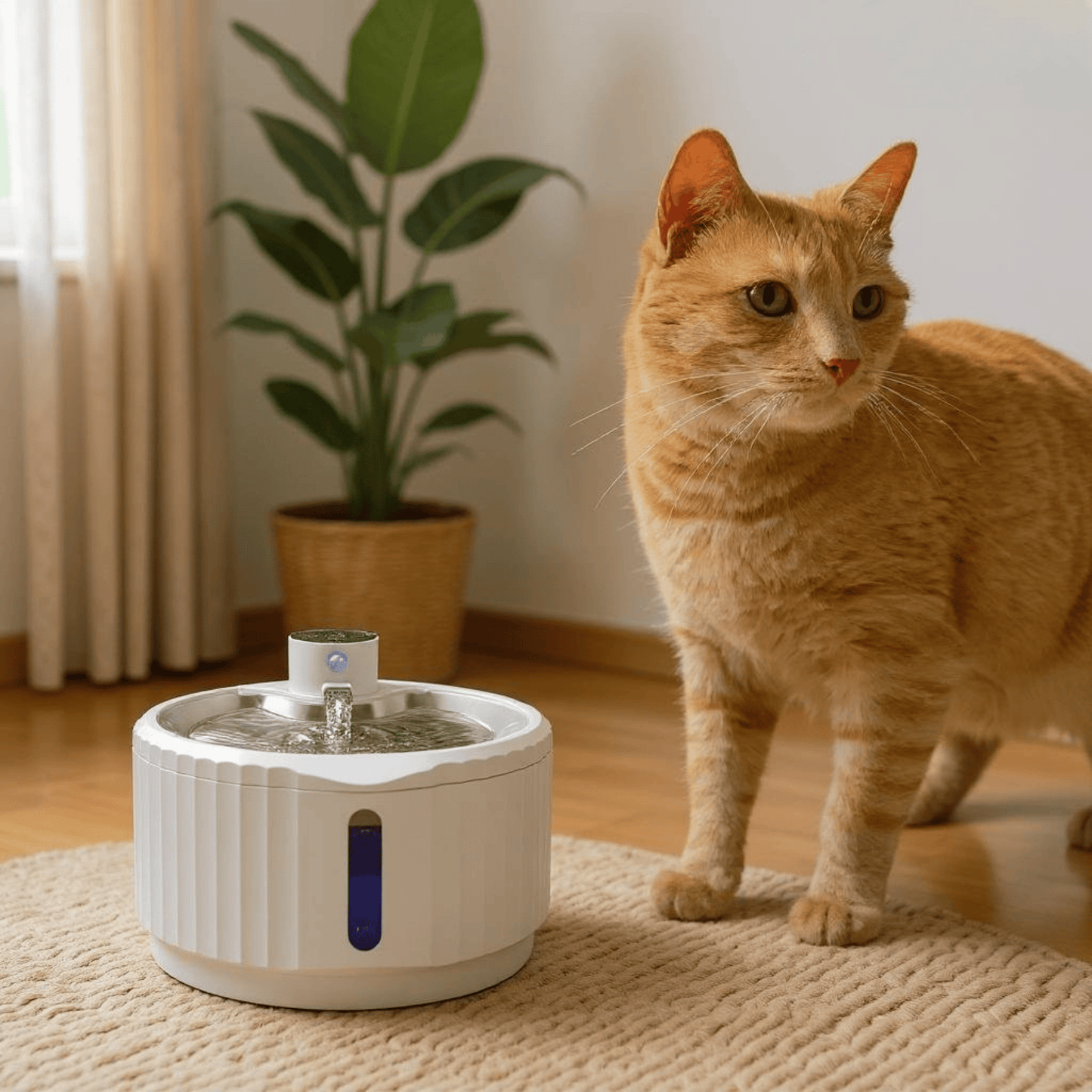 Fontaine à eau pour chat intérieur : maison et bureau